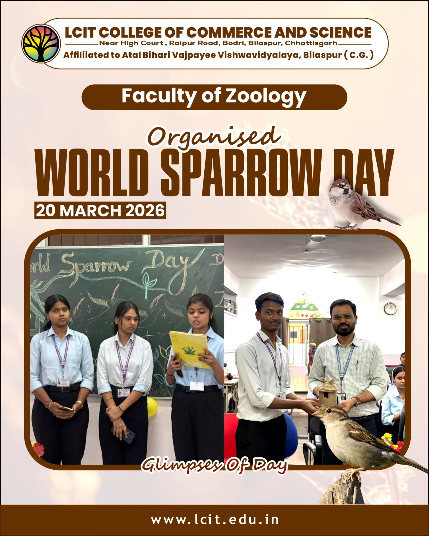 World Sparrow Day 20-03-2026