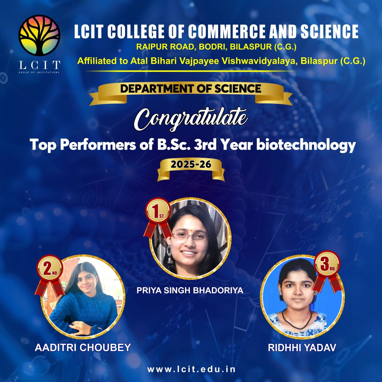 BSC Biotechnology III Year 2025-2026